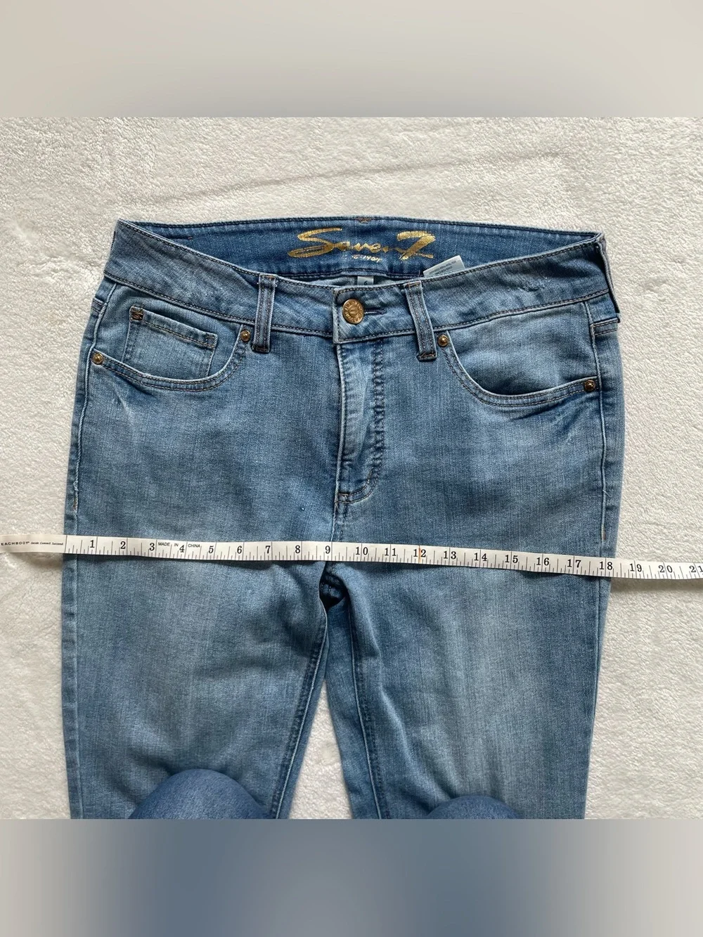Seven7 Jeans Ankle Cropped Denim Jeans size 6 - Picture 7 of 12
